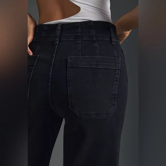 Pilcro The Skipper Wide Leg Cropped Jeans size 28 - Picture 5 of 10